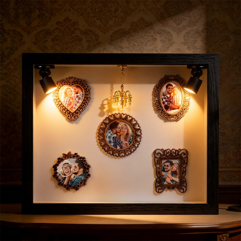 Cadre Photo Personnalisé « musée De Nous » - Cadeau Pour Couples - Adorable Miniature De Musée - Cadeau De Saint-valentin