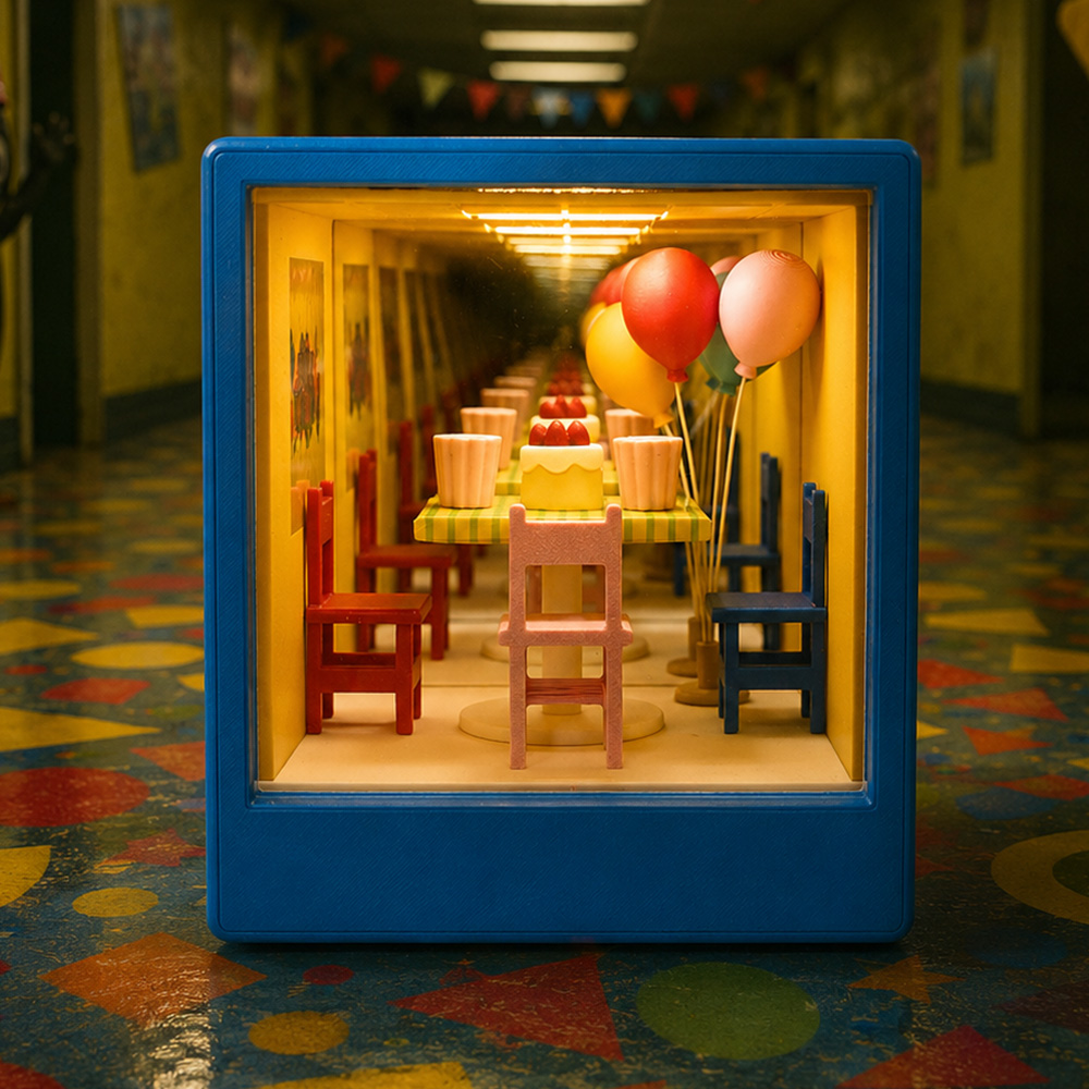 Boîte miniature 3D espace infini, fabriquée à la main, pièce surréaliste, ornement lumineux, cadeau artistique pour amis ou vous-même - soufeelfr