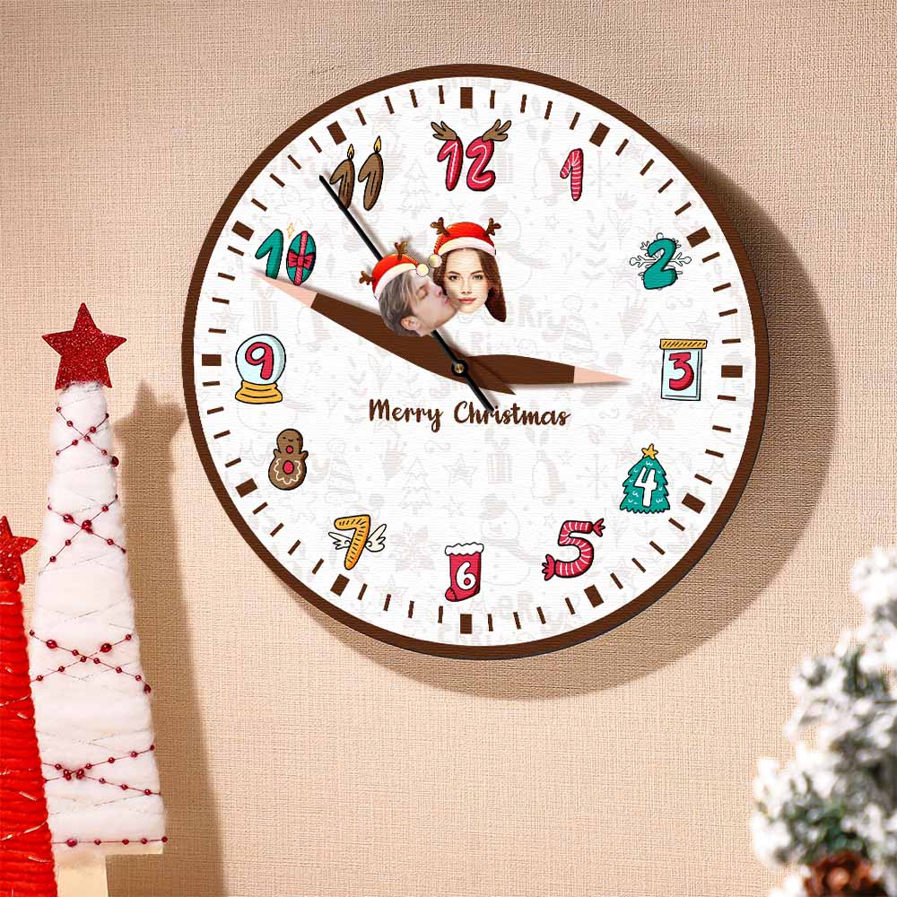 Horloge Faciale Personnalisée Embrasser Ma Fille Chaque Minute - soufeelfr