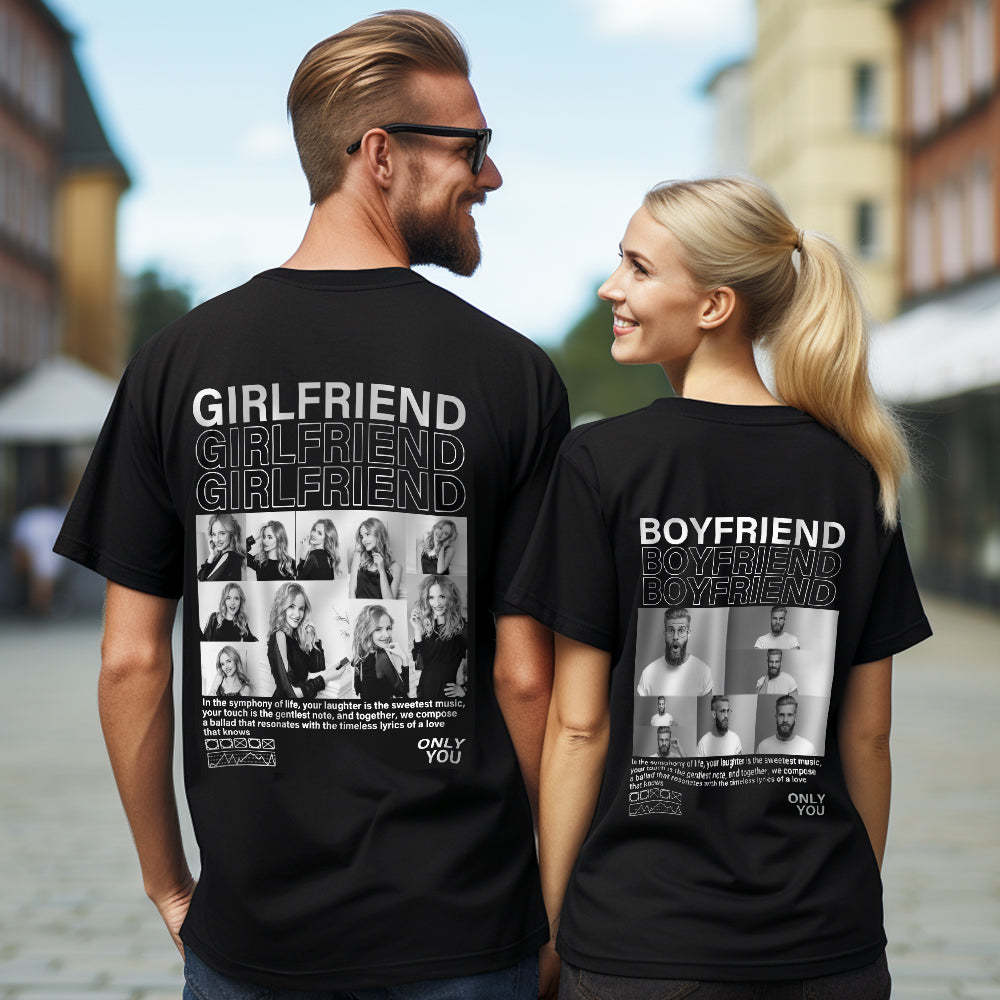 T-shirts Avec Photos Personnalisées, Cadeaux De Saint-valentin Pour Couples - soufeelfr