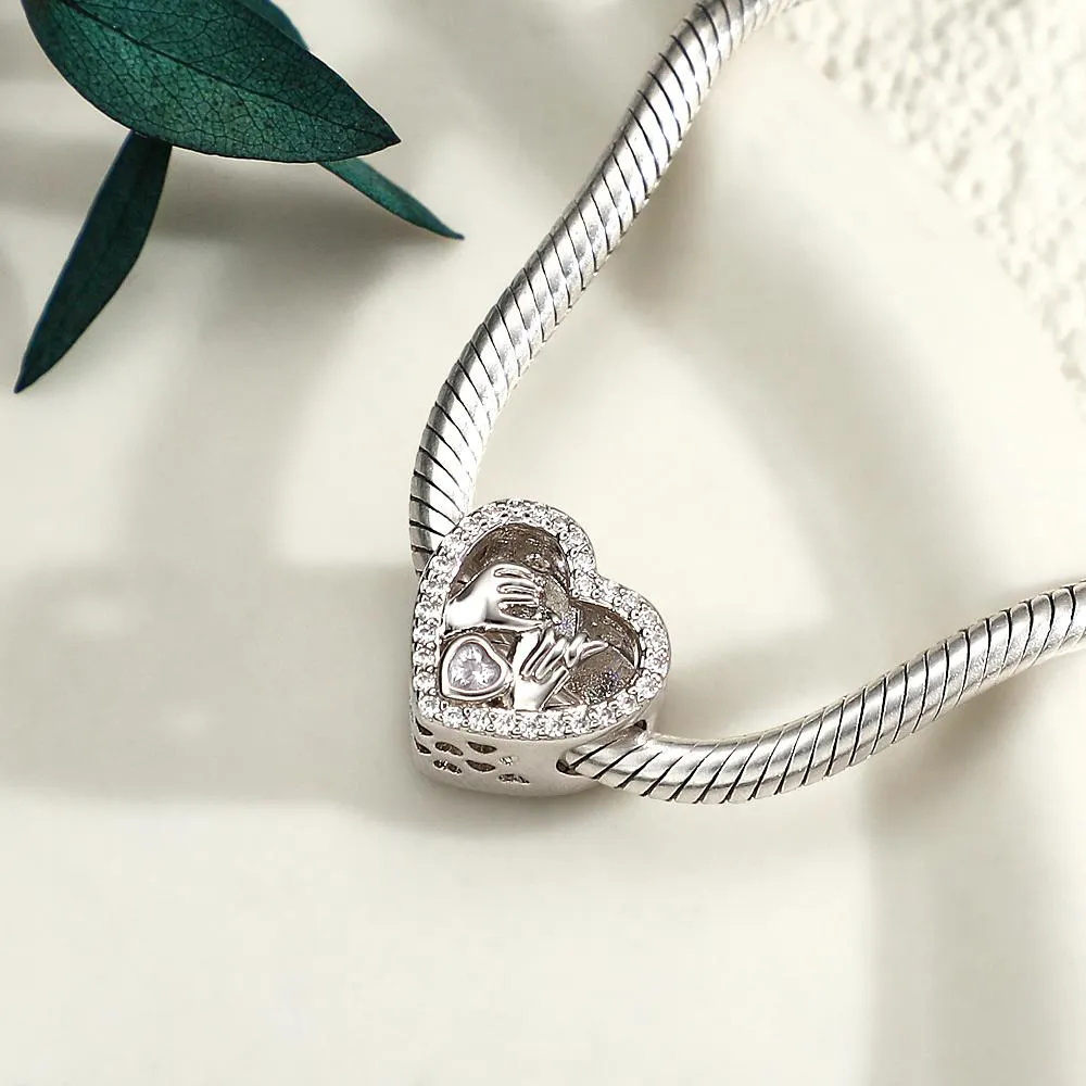 Photo Personnalisée Charme Coeur Amour Crochet Couple Cadeau