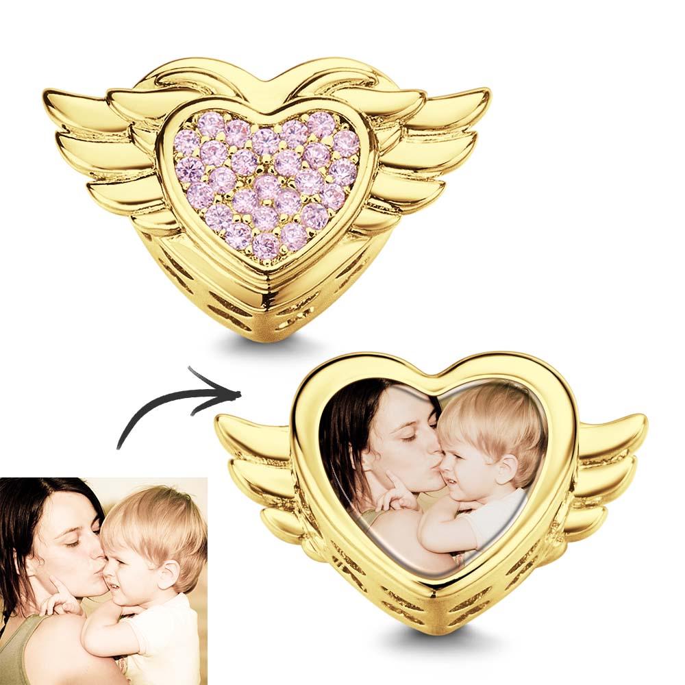 Cadeaux Personnalisés D'ailes De Coeur De Charme De Photo Pour Maman - soufeelfr