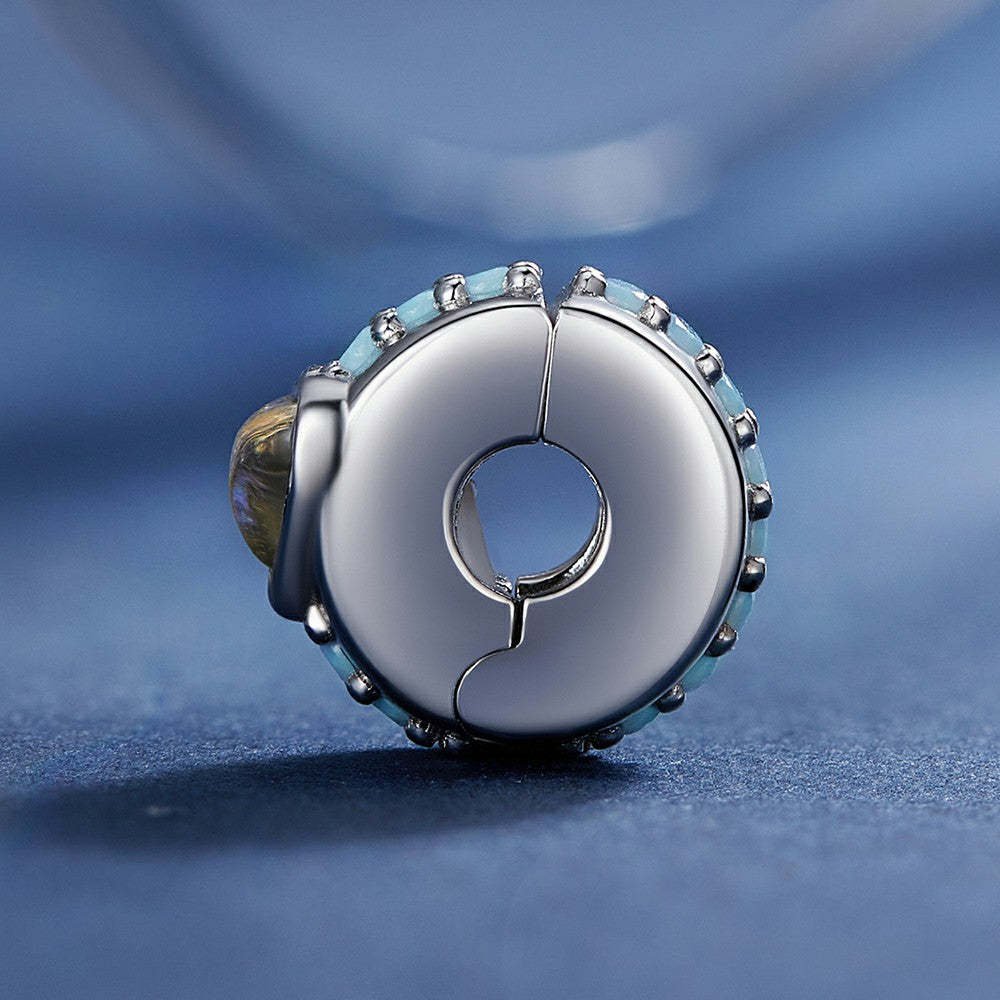 Charme De Bouchon En Forme De Coeur Magique Spacer Charm 925 Argent Sterling Dp122