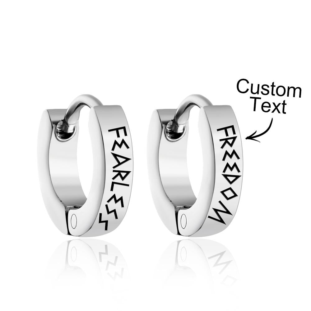 Boucles D'oreilles À Graver, Boucles D'oreilles Tendance Viking Nordique Pour Femmes Et Hommes - soufeelfr