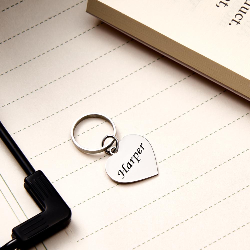 Pendentif En Forme De Cœur Avec Étiquette Nominative Gravée Sur Mesure Pour Infirmière - soufeelfr