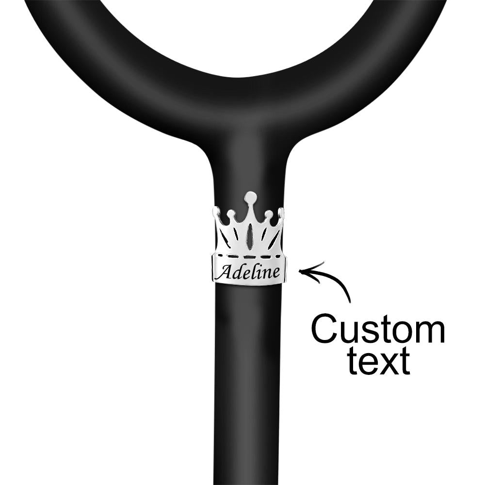 Étiquette De Stéthoscope Gravée Sur Mesure, Décoration Créative De Couronne Pour Médecin - soufeelfr