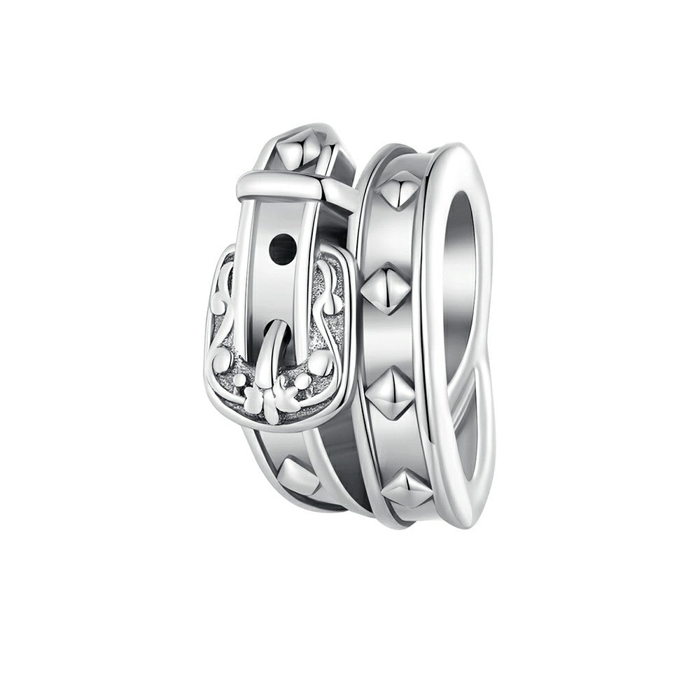 Charme De Ceinture Vintage En Argent Sterling 925 Fj1425