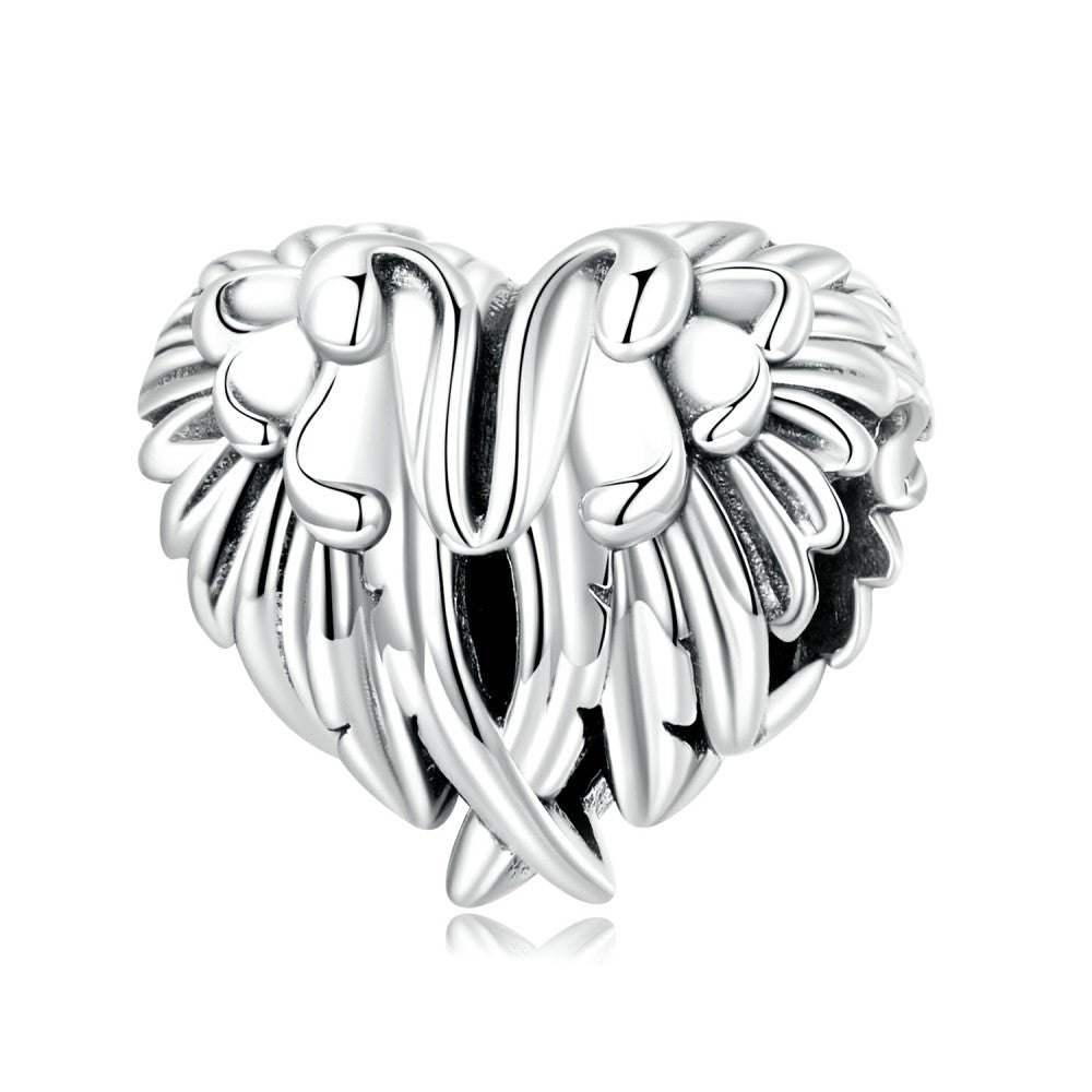 Charme Ailes D'amour En Argent Sterling 925 Fj1442