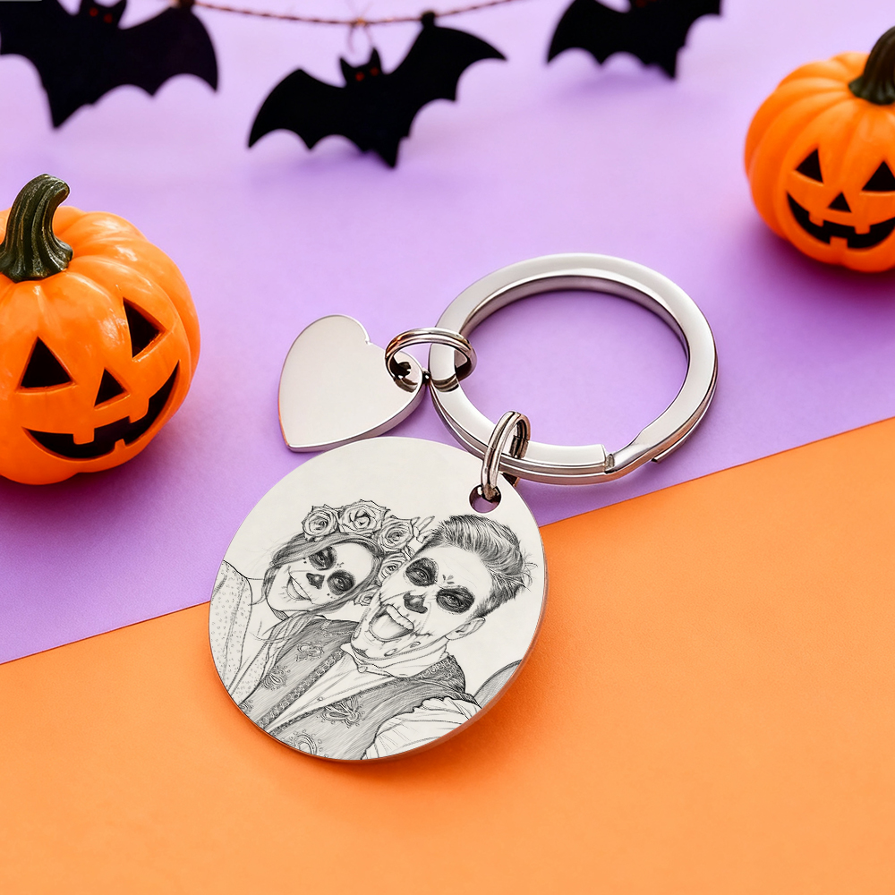 Porte-clés Calendrier Personnalisé, Marqueur De Date Importante, Cadeaux Pour Couples, Cadeaux D'halloween - soufeelfr