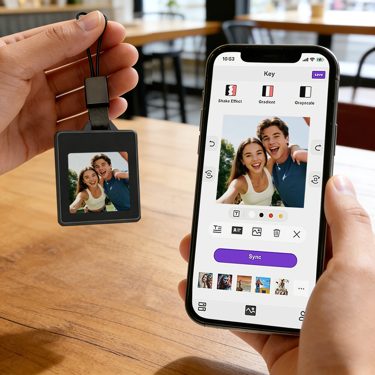 [prévente. Livraison Le 25 Janvier] Porte-clés Traceur Intelligent Avec Écran Couleur E-ink Tag – Affichage Photo Interchangeable, Localisateur Anti-perte Avec Écran E-ink - soufeelfr
