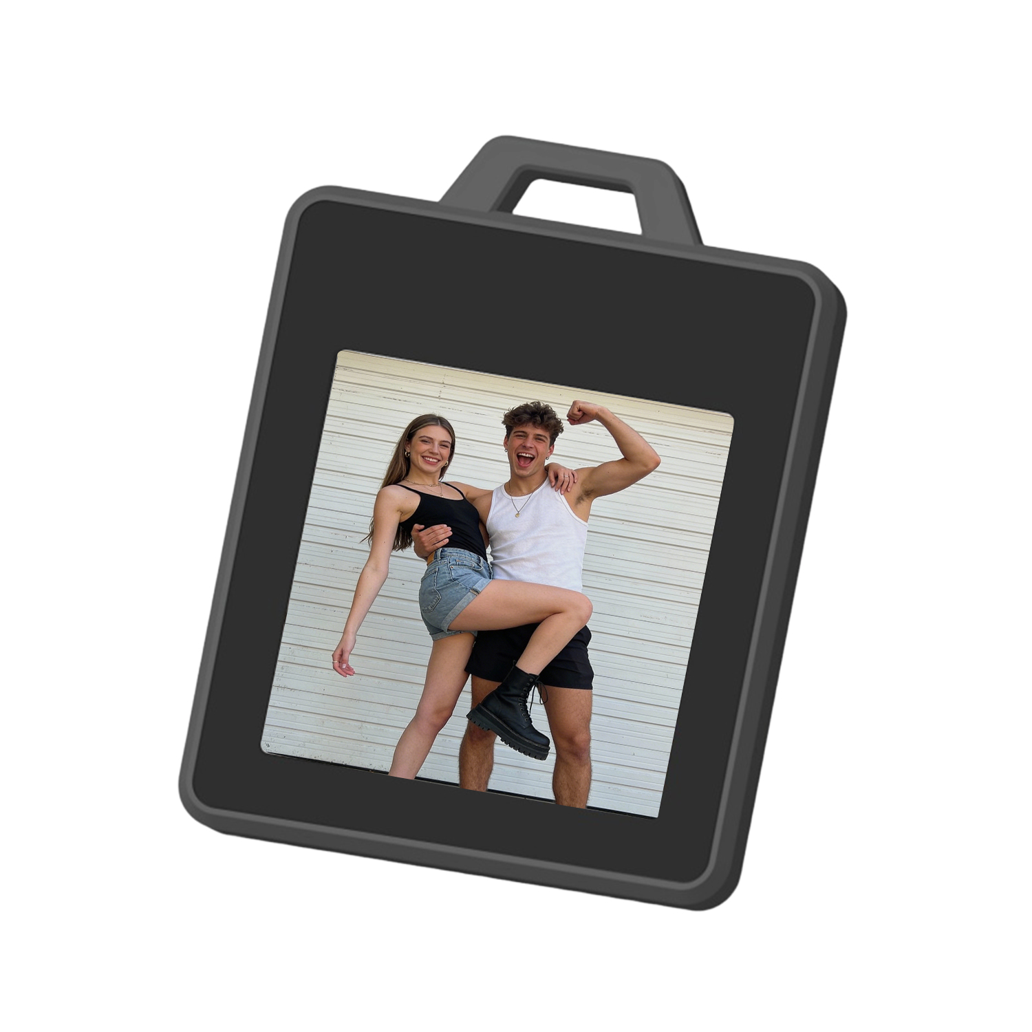 Porte-clés Traceur Intelligent Avec Écran Couleur E-ink Tag – Affichage Photo Interchangeable, Localisateur Anti-perte Avec Écran E-ink,iOS uniquement