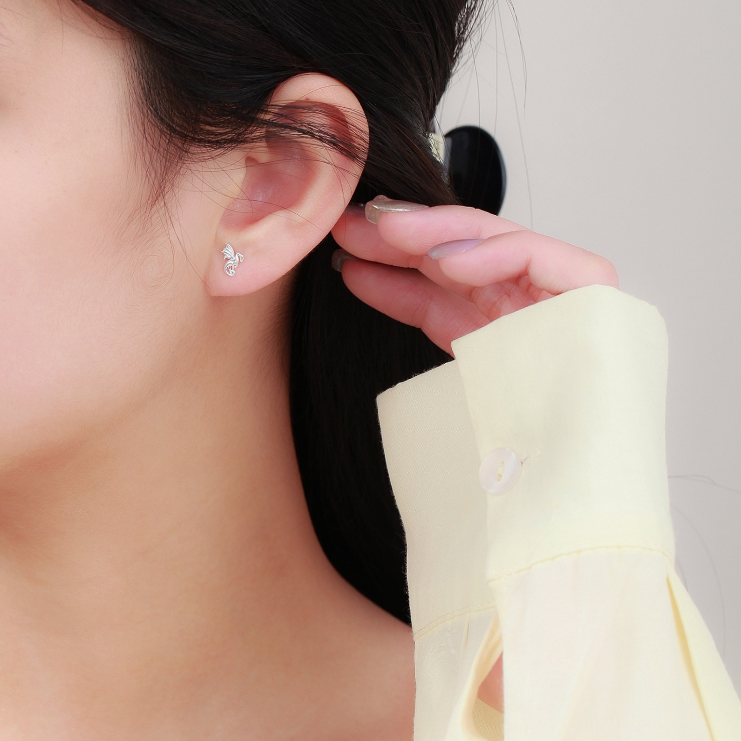 Petites Boucles D'oreilles À Tige En Argent Sterling Avec Dragon - soufeelfr
