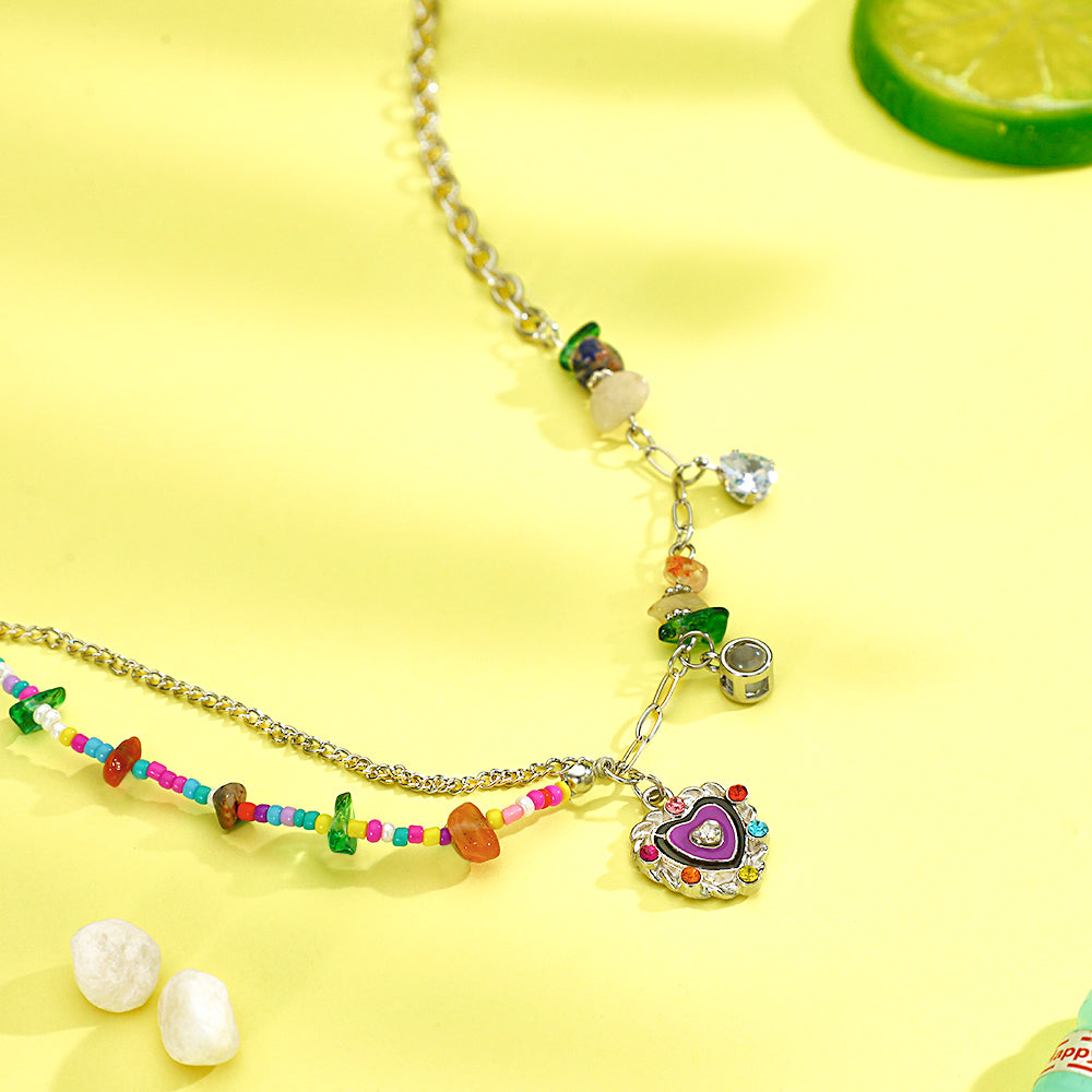 Collier De Projection Personnalisé, Cadeau D'été Pour Fille Douce Et Cool - soufeelfr