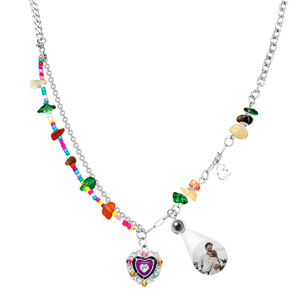 Collier De Projection Personnalisé, Cadeau D'été Pour Fille Douce Et Cool - soufeelfr