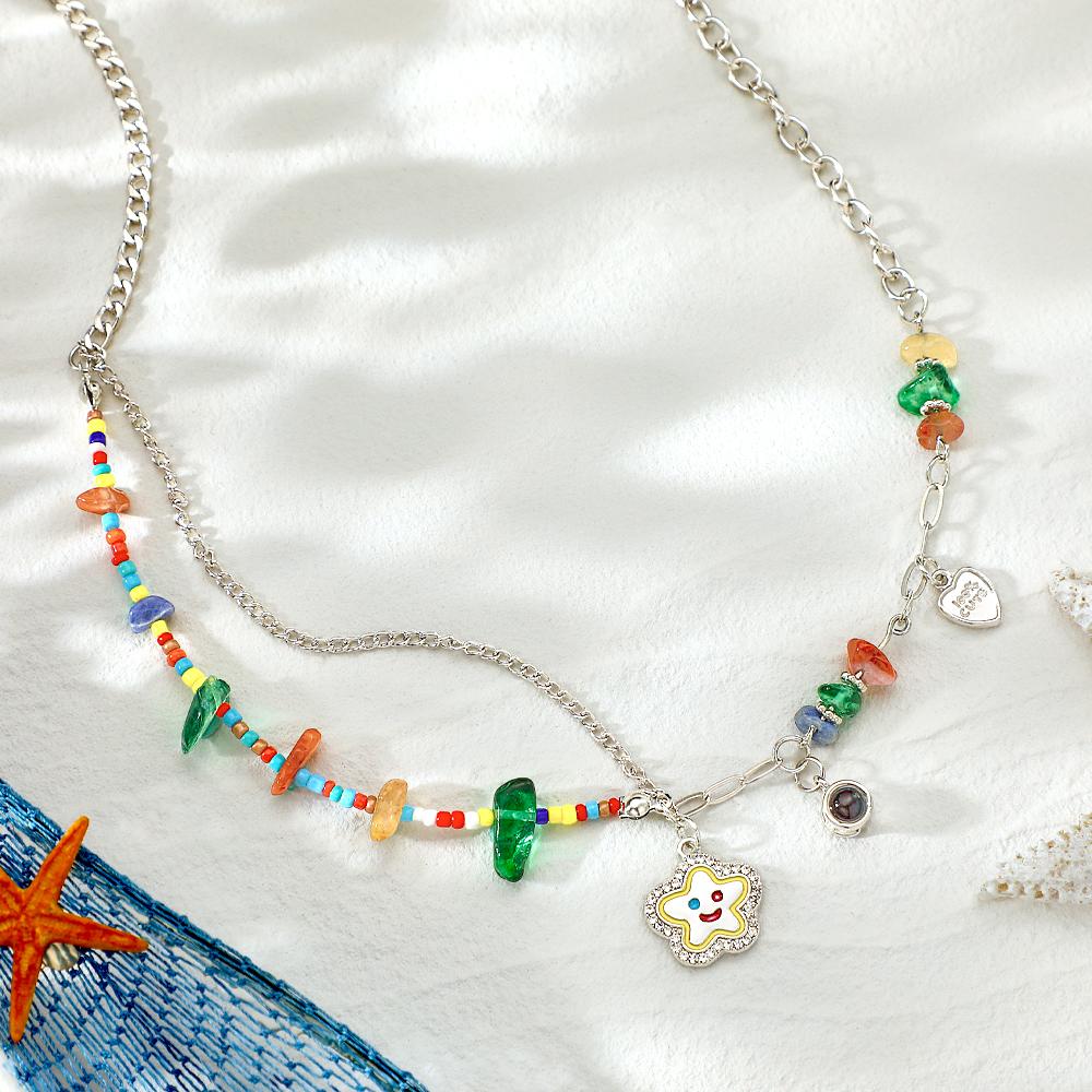 Collier De Projection Personnalisé, Cadeau D'été Pour Fille Chaude - soufeelfr