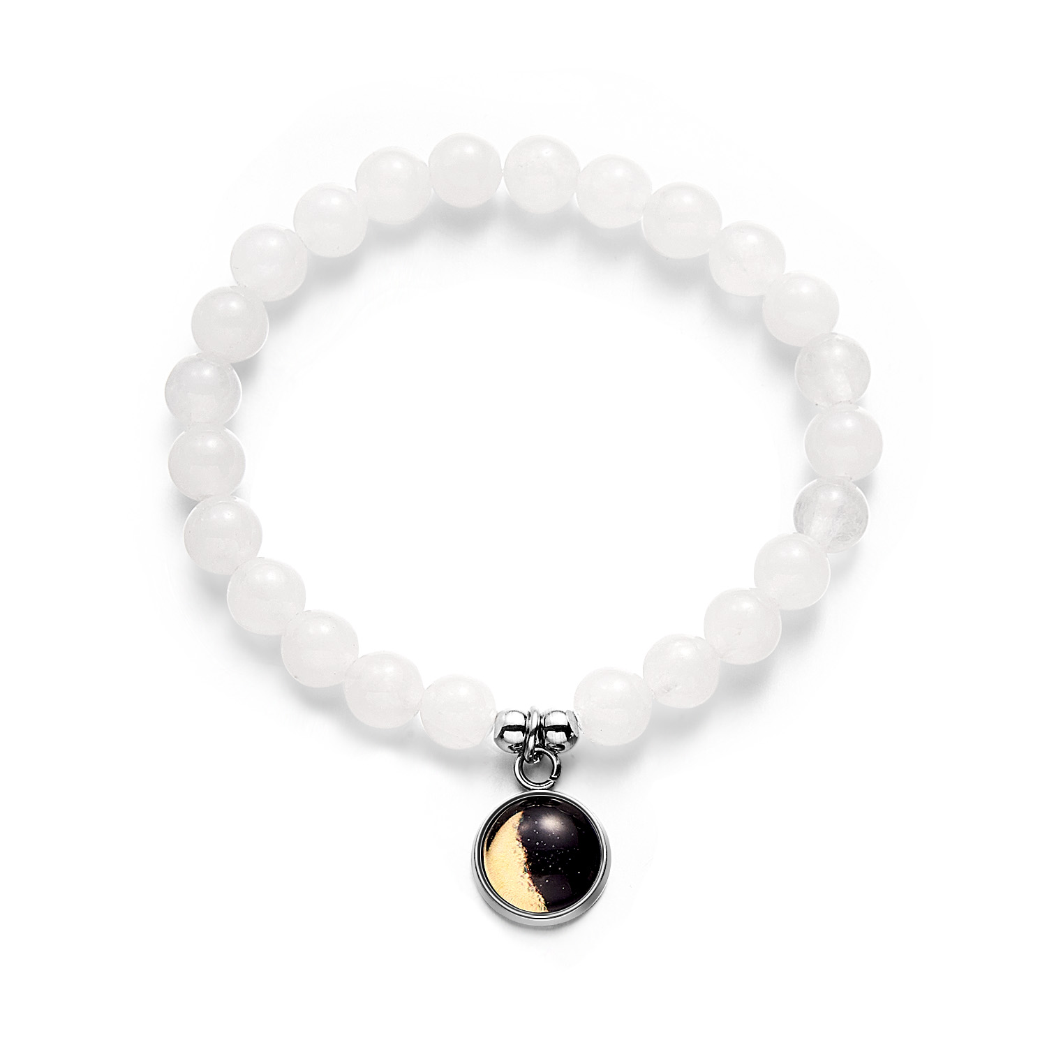 Bracelet Personnalisé Avec Perles De Phase De Lune Et Bracelet Lumineux, Cadeau Pour Elle - soufeelfr