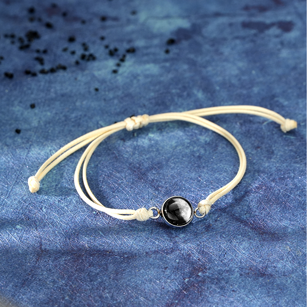 Bracelet Personnalisé Avec Phases De Lune, Bracelet Stardust Sand, Bracelet Lumineux, Cadeau Pour Elle - soufeelfr