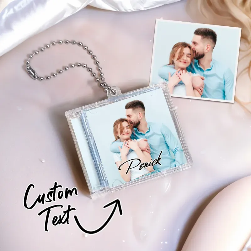 Porte-clés Nfc Personnalisé Mini Album Cd Personnalisé Avec Photos Et Chansons Entièrement Personnalisées Jouez Votre Chanson Spotify Préférée Instantanément Cadeau De Musique Personnalisé Album Cd Porte-clés Pour Mélomane - soufeelfr