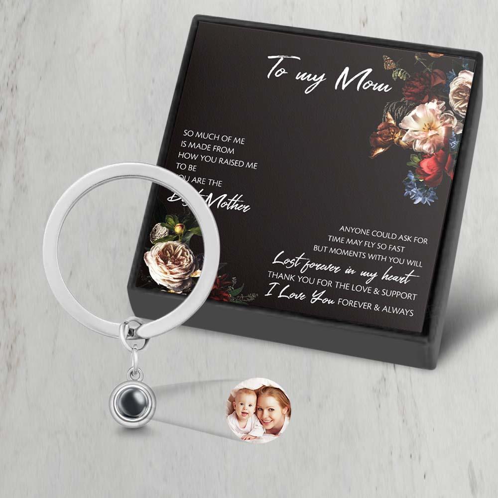 Porte-clés Personnalisé Avec Projection De Photos, Cadeaux Exquis Pour La Fête Des Mères Pour Elle - soufeelfr