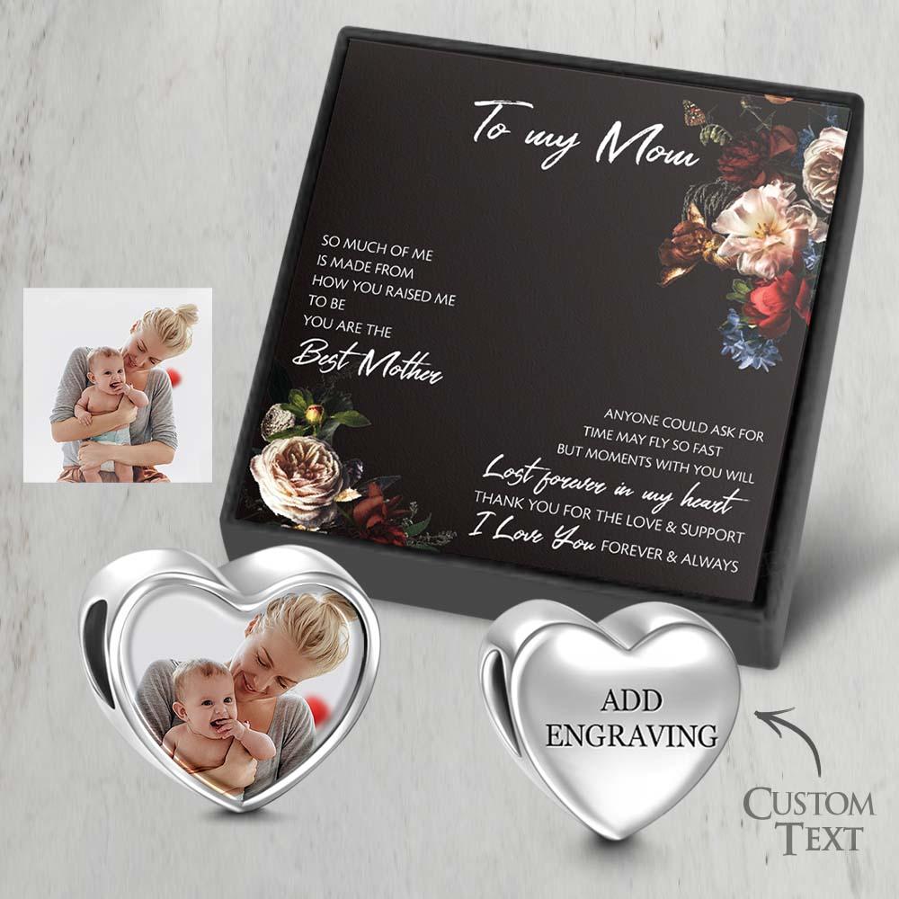 Cadeau De Charme Photo Coeur Gravé Pour Son Cadeau Pour Maman - soufeelfr