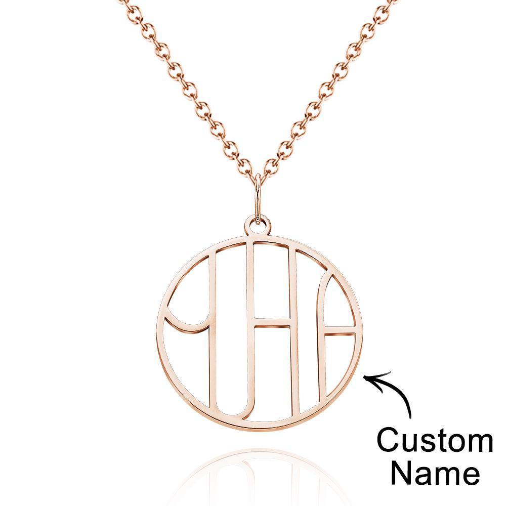 Collier Personnalisé Avec Logo Et Monogramme De Conception Unique - soufeelfr