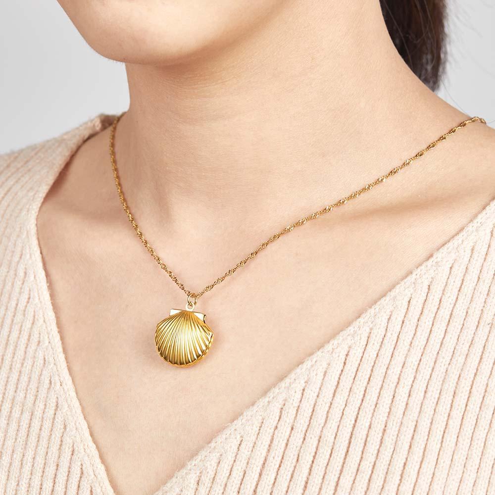 Collier D'ouverture Et De Fermeture De Coque Personnalisé, Album Photo, Boîte À Photo, Enveloppe, Collier, Cadeau - soufeelfr