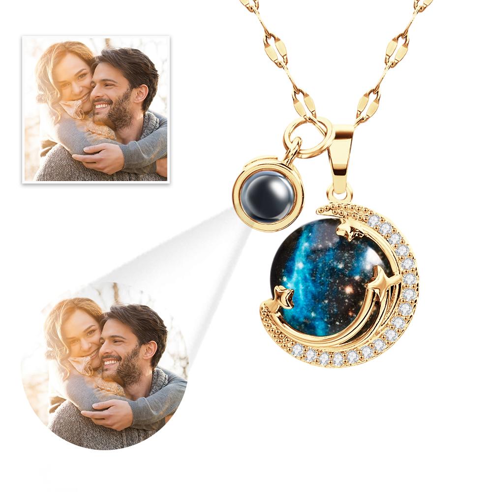 Collier De Projection Personnalisé, Cadeau De Mode Planète - soufeelfr