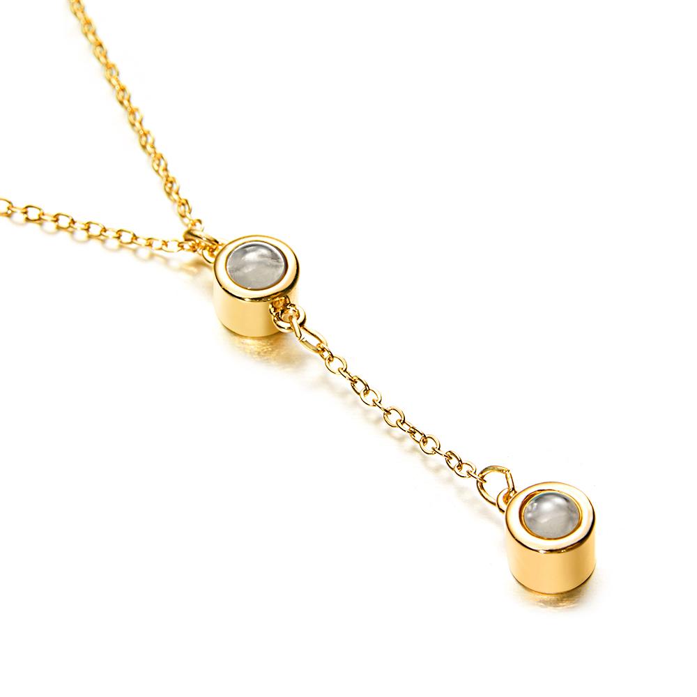 Collier De Projection Personnalisé, Plusieurs Photos Personnalisées, Cadeaux Créatifs Pour Quelqu'un Que Vous Aimez - soufeelfr
