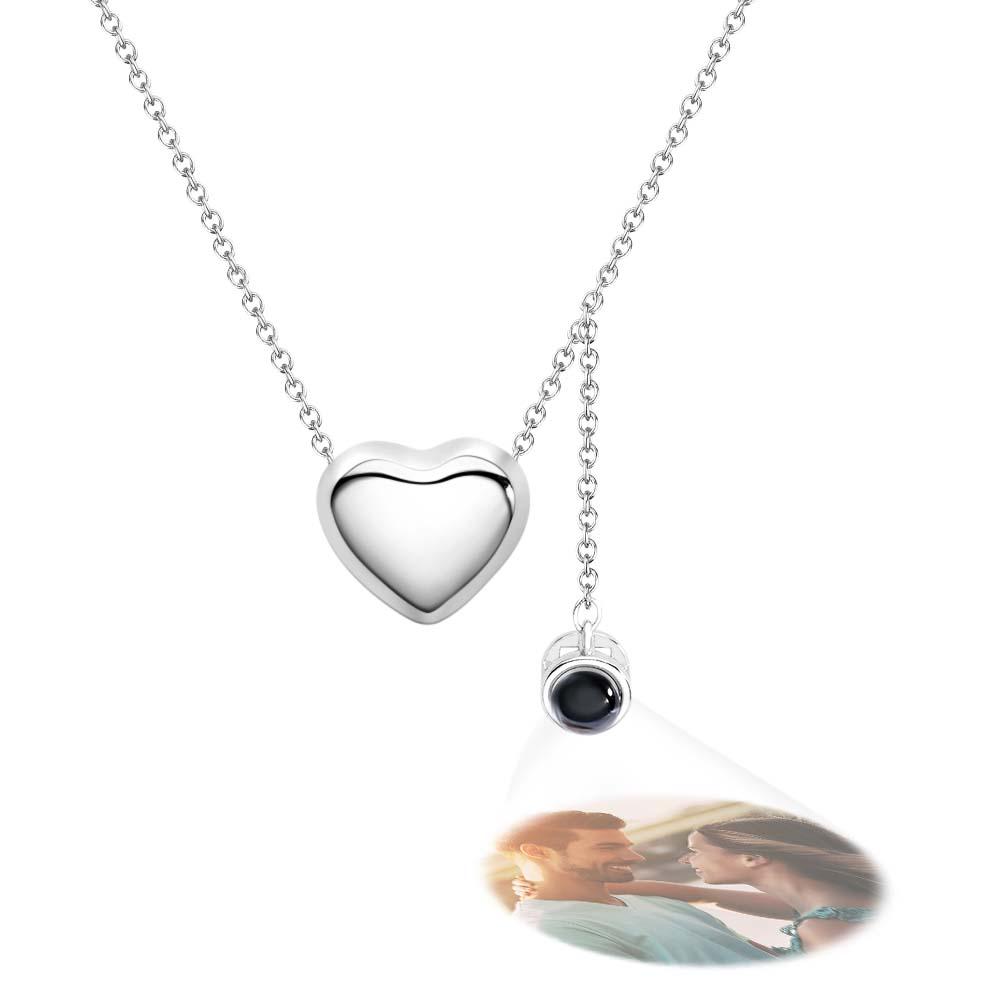 Collier De Projection Personnalisé Pendentif Coeur Cadeau De Mode Pour Elle - soufeelfr