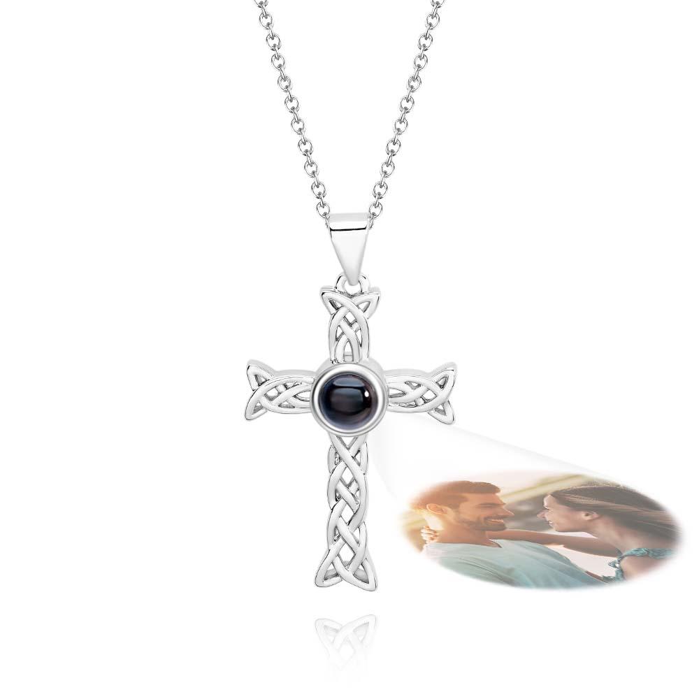 Collier De Projection Personnalisé Totem Cross Cadeau Unique - soufeelfr