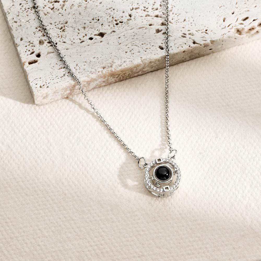 Collier De Projection Personnalisé, Style Classique, Cadeau De Mode Pour Elle - soufeelfr