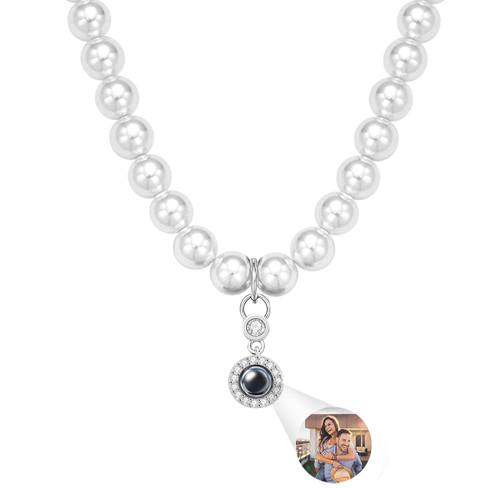 Collier De Projection Personnalisé, Cadeau Romantique De Balançoire De Perles - soufeelfr