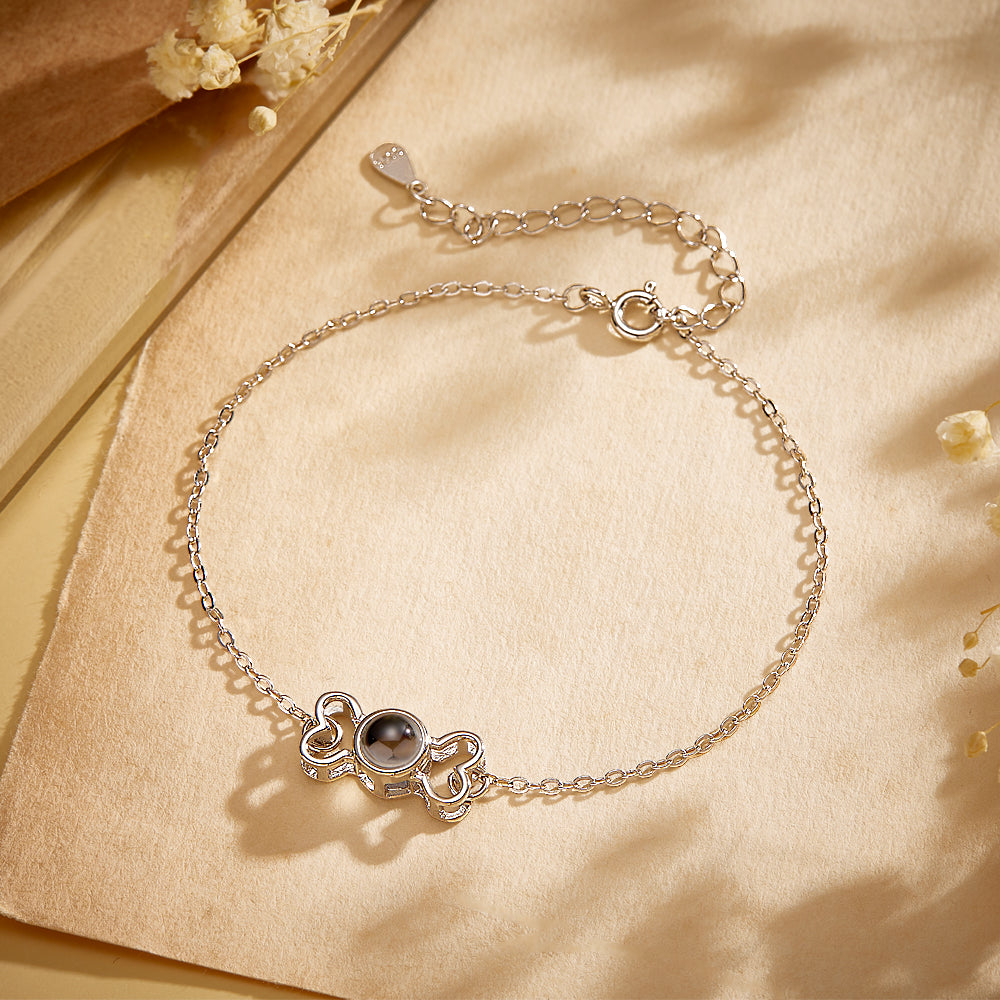 Bracelet De Projection Personnalisé, Joli Cadeau En Os Pour Elle - soufeelfr