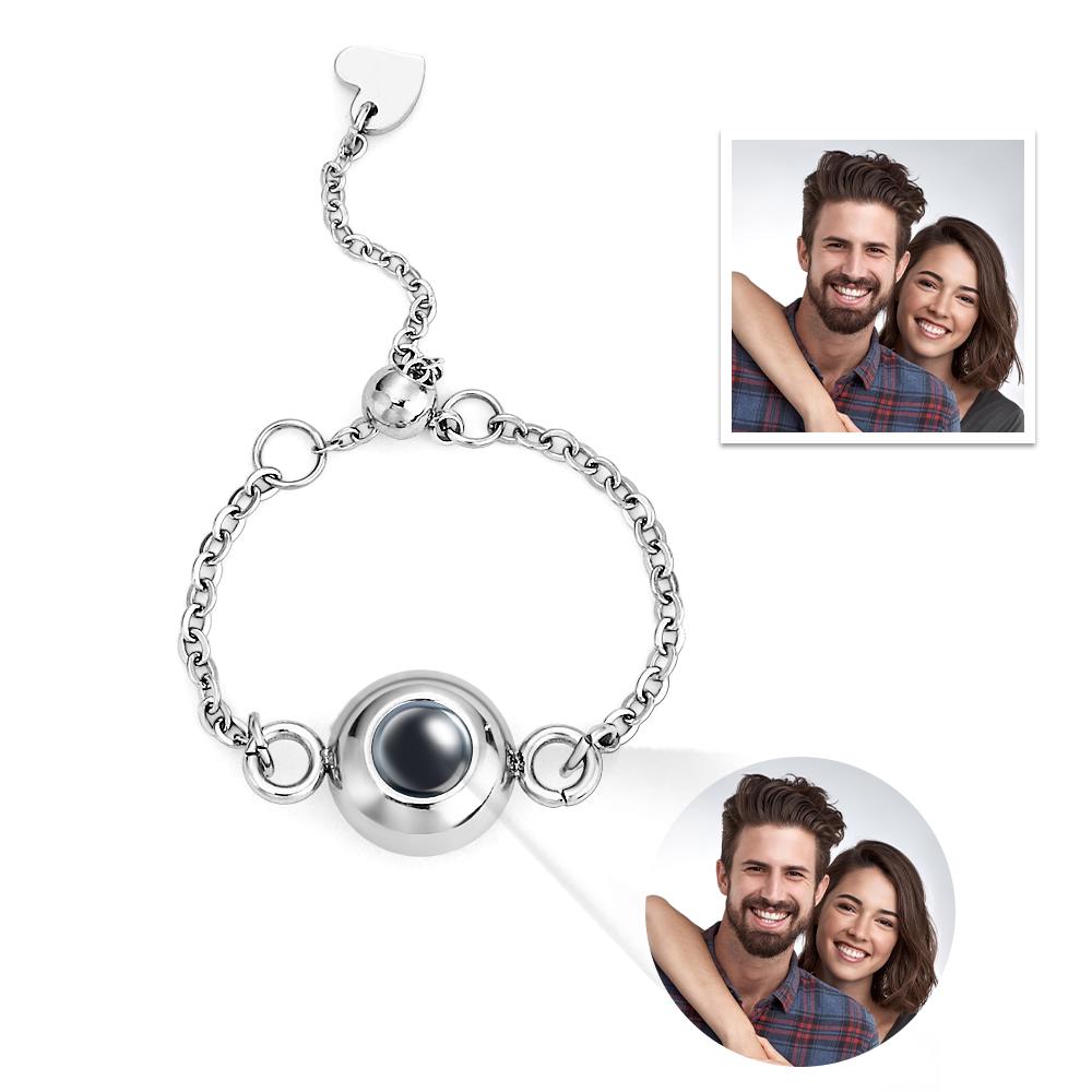 Bague De Projection De Photo Personnalisée, Cadeau Tendance Pour Meilleur Ami - soufeelfr