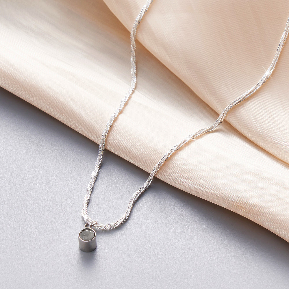 Collier De Projection Personnalisé, Chaîne De Chou-fleur À La Mode, Cadeau Pour Fille - soufeelfr