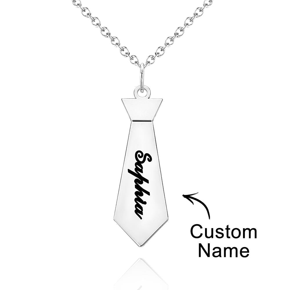 Collier Avec Nom Personnalisé, Cadeau Créatif Et Amusant Pour Papa - soufeelfr