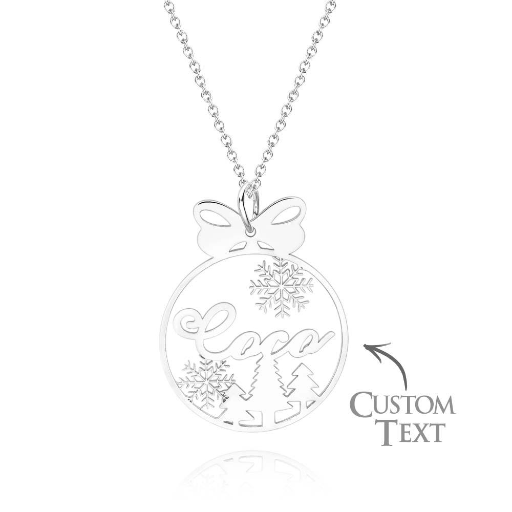 Cadeau Personnalisé De Collier De Nom D’arbre De Noël Pour Elle - soufeelfr