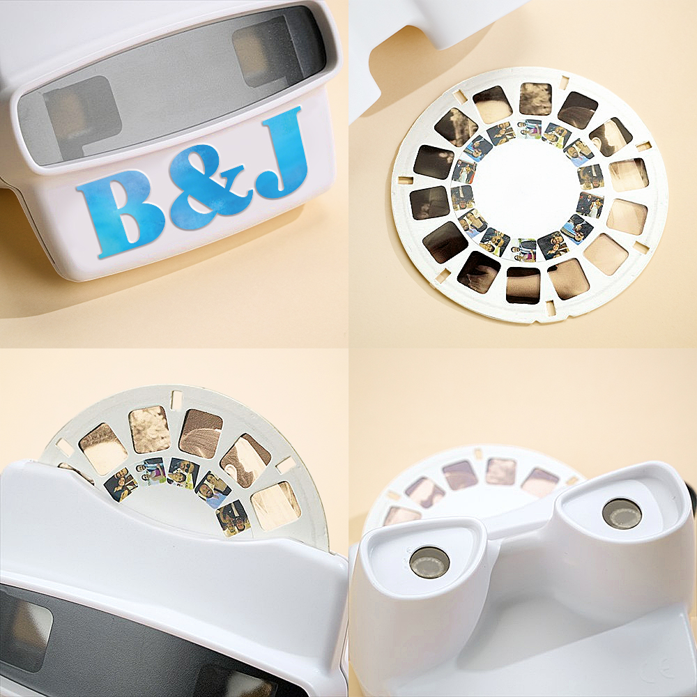 Viseur 3d Et Bobine Personnalisés Avec Vos Propres Photos. Visionneuse De Texte Et De Photos. Plusieurs Films Disponibles. Idée Cadeau. - soufeelfr