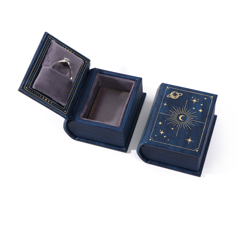 Boîte À Bagues En Forme De Livre, Coffret Cadeau Multicolore Pour Amoureux Et Elle (boîte Uniquement, Bijoux Non Inclus) - soufeelfr
