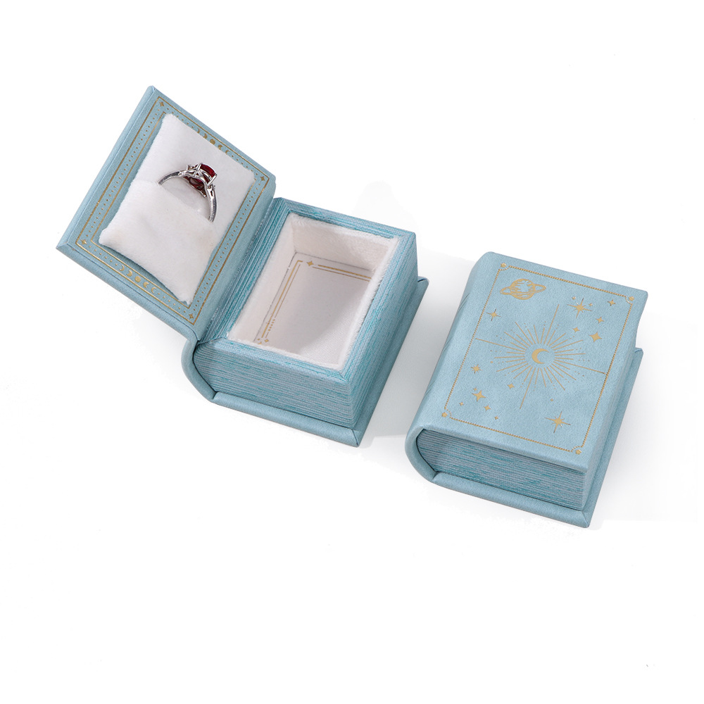 Boîte À Bagues En Forme De Livre, Coffret Cadeau Multicolore Pour Amoureux Et Elle (boîte Uniquement, Bijoux Non Inclus) - soufeelfr