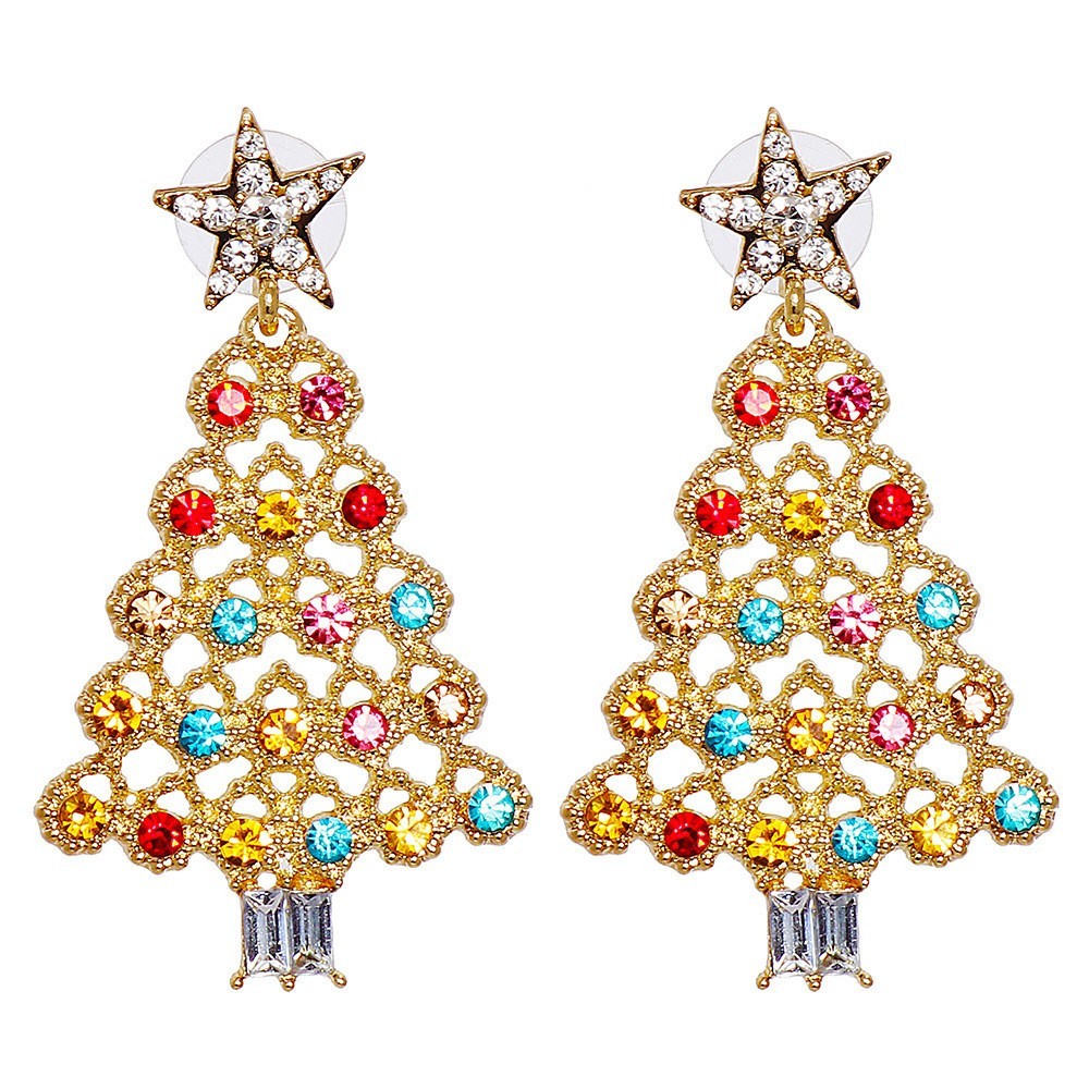 Boucles D'oreilles En Forme D'arbre De Noël, Bijoux De Noël, Clous, Différents Styles, Cadeaux Pour Elle, Cadeaux De Noël - soufeelfr
