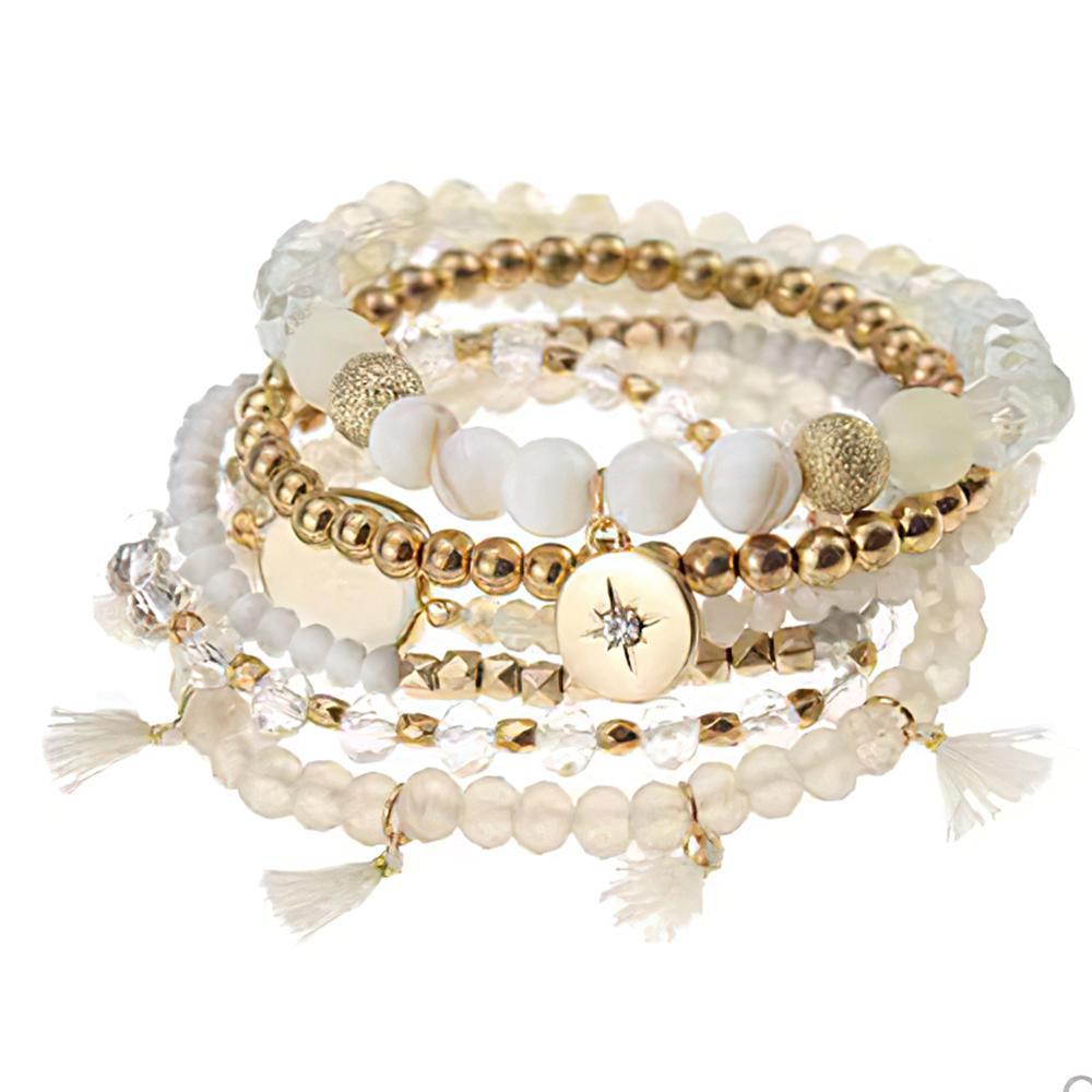 Bracelets Empilables Délicats, Style Blanc Bohémien, Cadeaux Uniques - soufeelfr