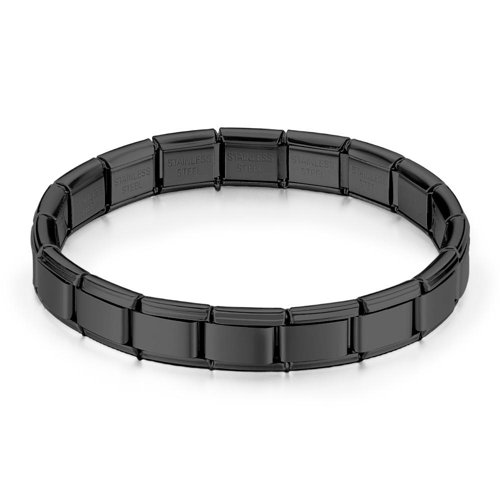Bracelets À Breloques Italiens Noirs Vintage Bracelet À Breloques Italien Original - soufeelfr