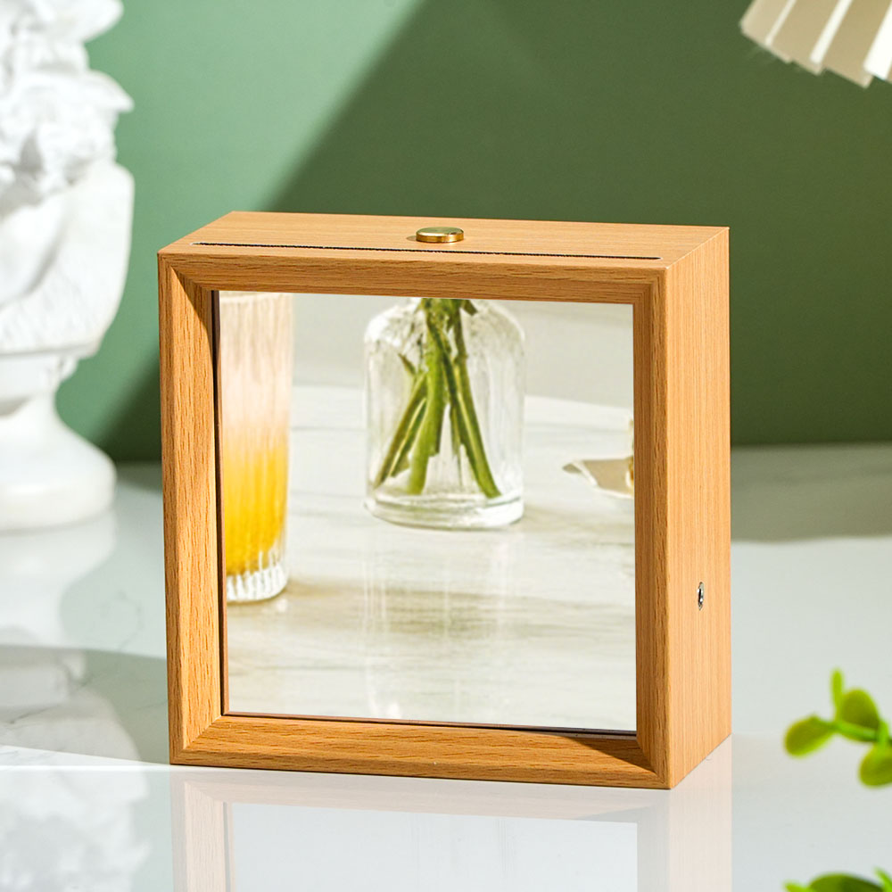 Miroir Lumineux Personnalisé, Veilleuse Personnalisée Avec Nom D'enfant, Cadeau Idéal Pour La Fête Des Pères - soufeelfr