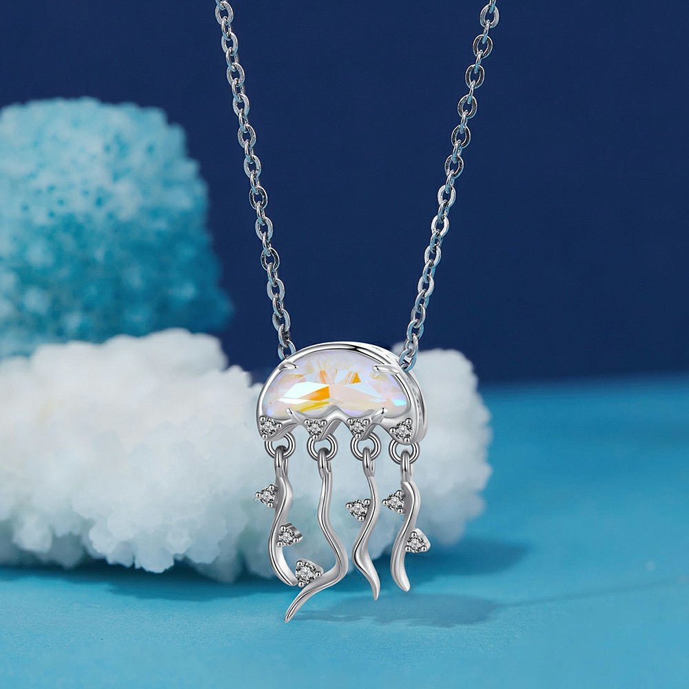 Charme Méduse Diamant 925 Argent Sterling Xs1959