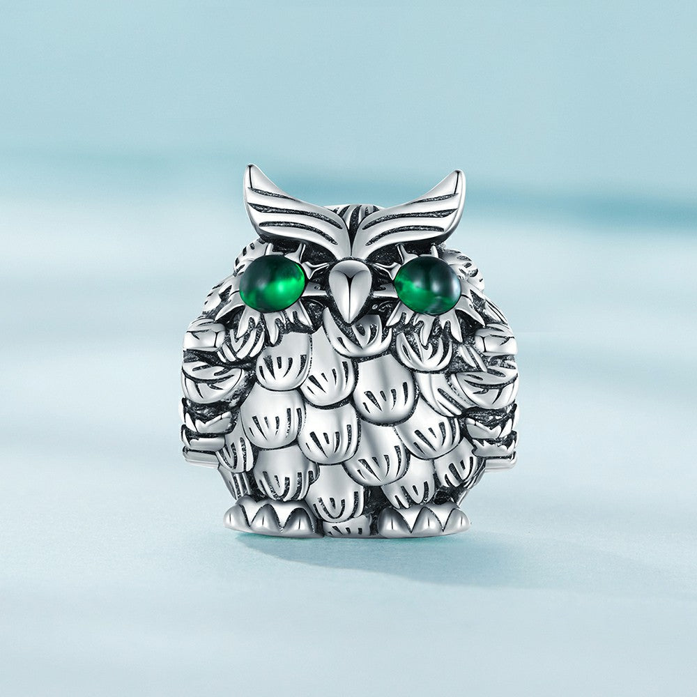Breloque Hibou Exquise En Argent Sterling 925 Xs2038