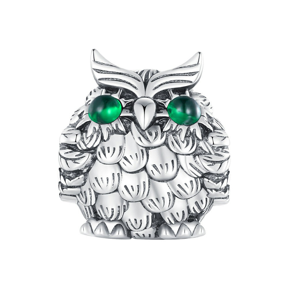 Breloque Hibou Exquise En Argent Sterling 925 Xs2038