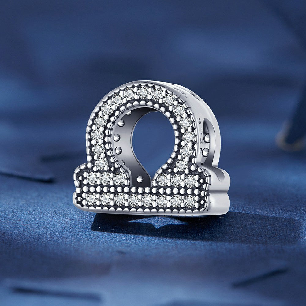 Breloque Signe Du Zodiaque Porte-bonheur Balance En Argent Sterling 925 Xs2061