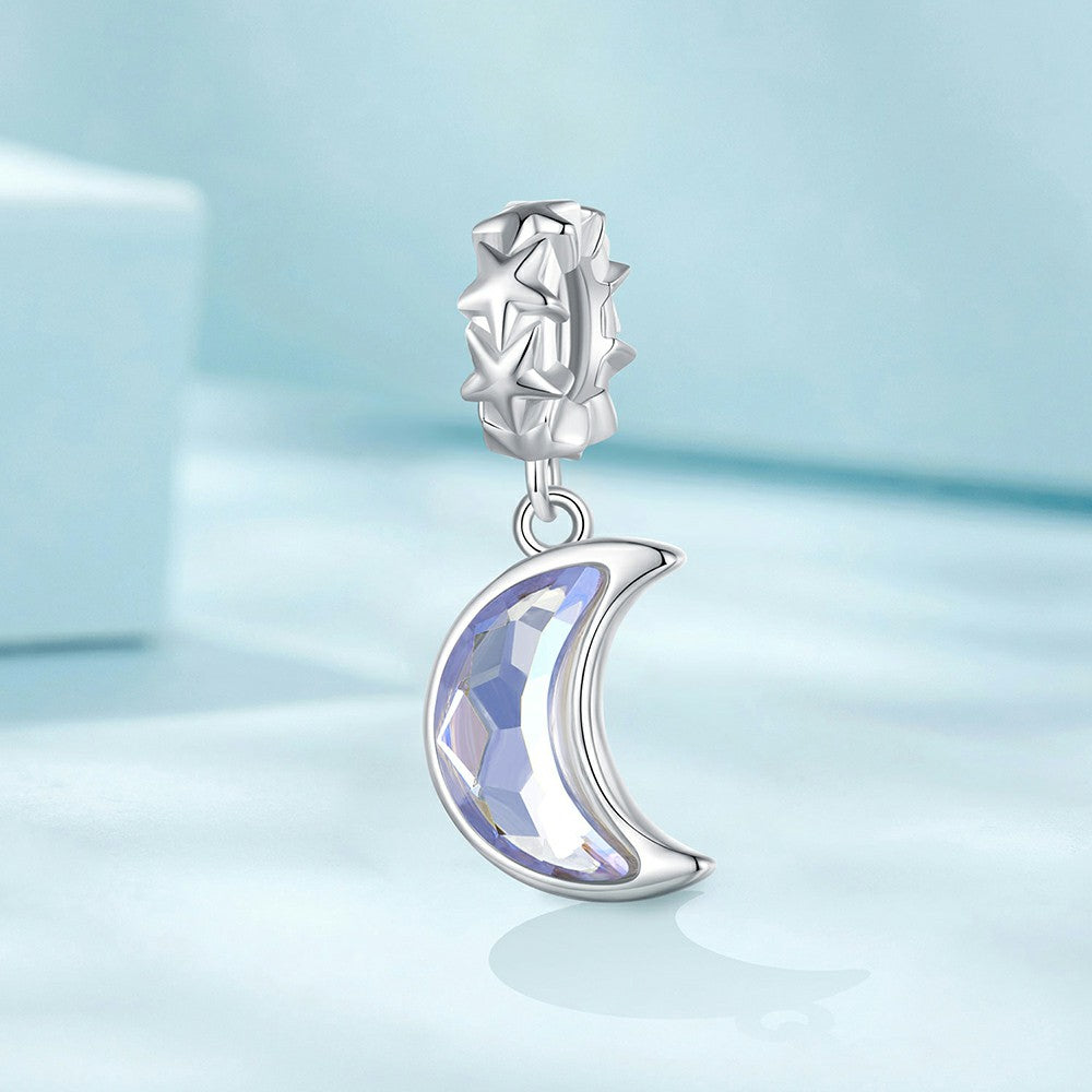 Charme Pendant Au Clair De Lune En Argent Sterling 925 Yb2258
