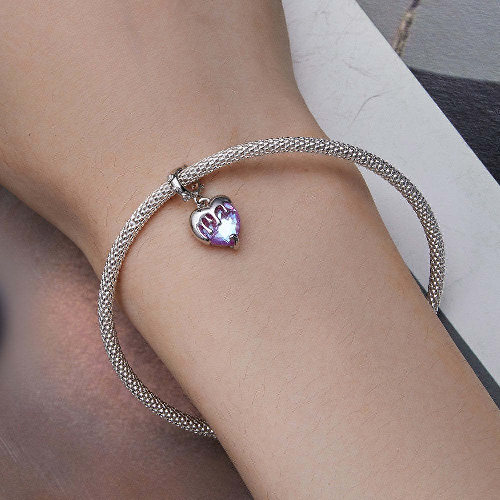 Faire Fondre Les Cœurs Des Filles Balancent Le Charme En Argent Sterling 925 Yb2292